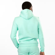Draagfoto achterkant Classic Comfort Heren Hoodie Mintgroen Comfy Style