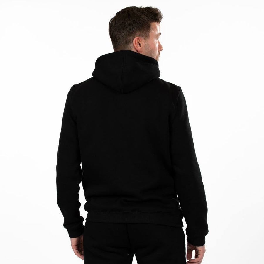 Draagfoto achterkant Classic Comfort Heren Hoodie Zwart Comfy Style