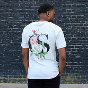 CS Rose Backprint Heren T-shirt Offwhite