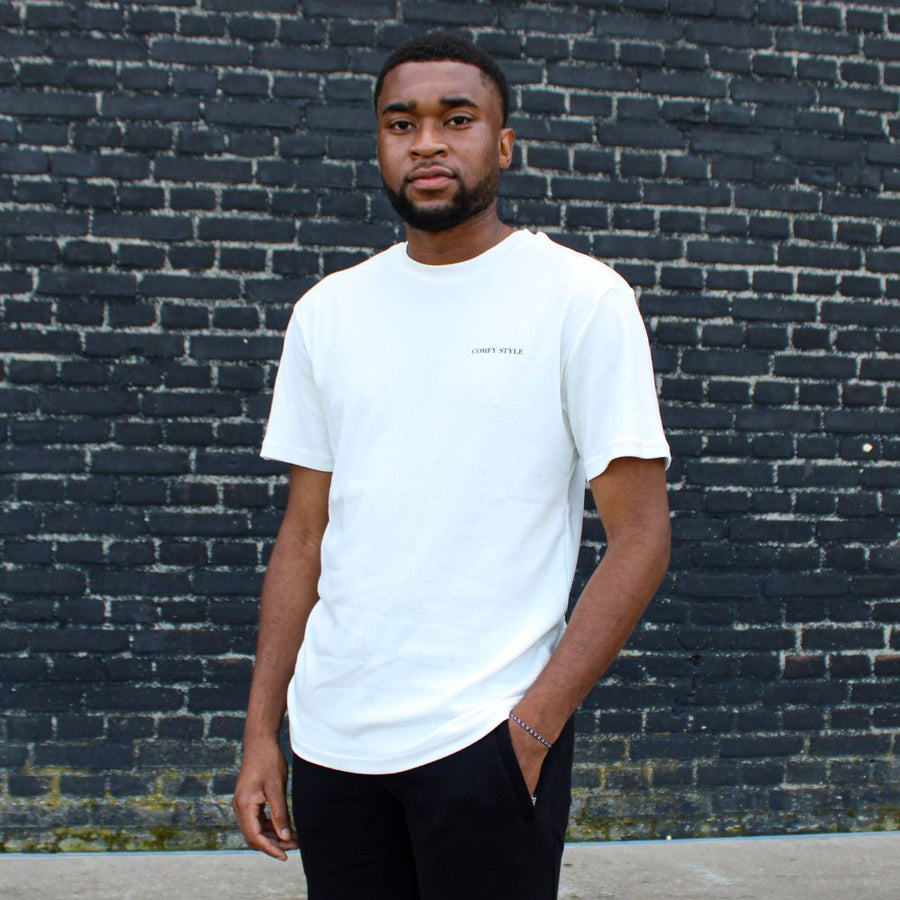 CS Rose Backprint Heren T-shirt Offwhite