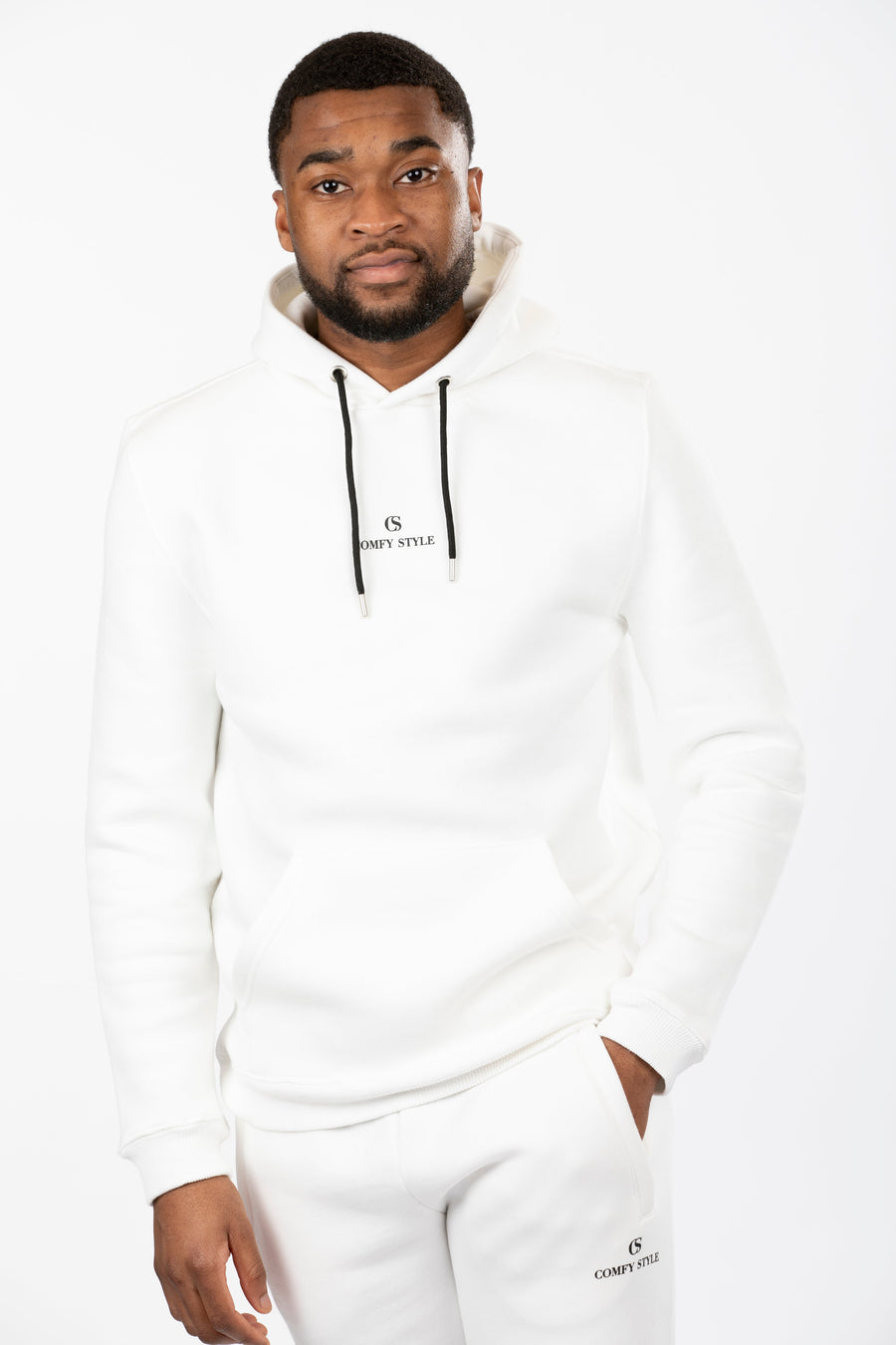 Classic Comfort Heren Hoodie Offwhite