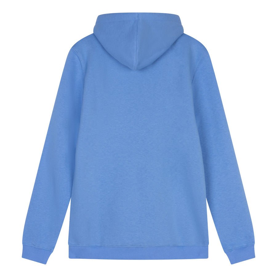 Achterkant Classic Comfort Heren Hoodie Blauw Comfy Style