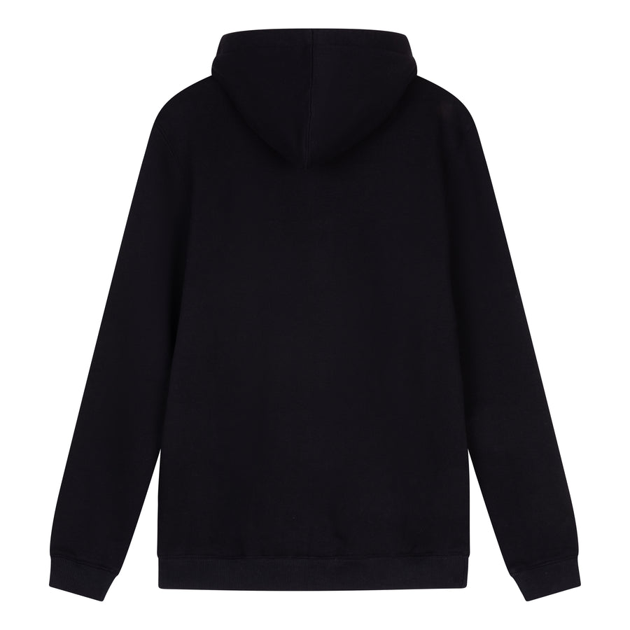 Achterkant Classic Comfort Heren Hoodie Zwart Comfy Style