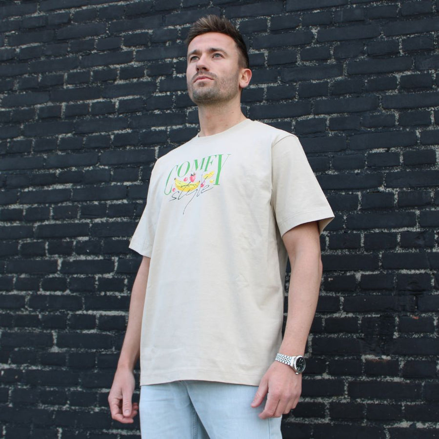 Fruit Fusion Heren T-shirt Beige