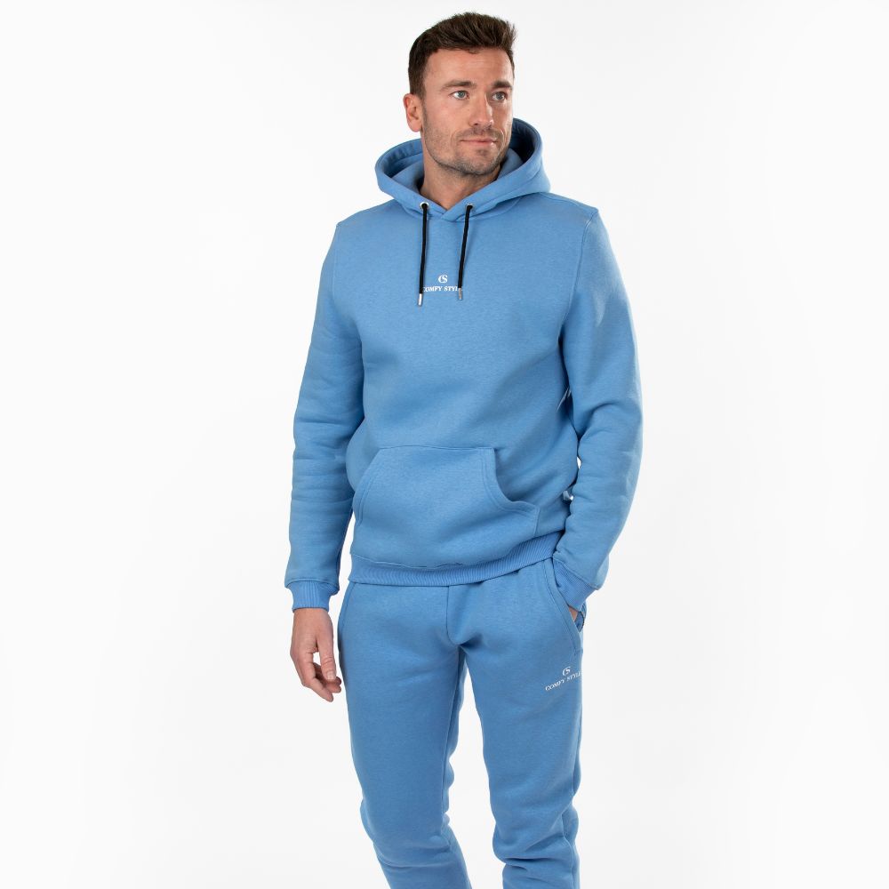 Draagfoto Tracksuit Heren Lang Blauw Comfy Style